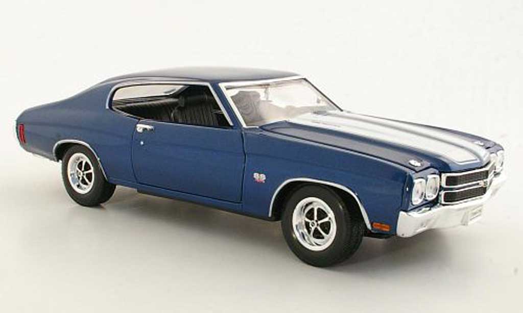 Chevrolet Chevelle 1970 1/18 Welly 1970 blue/white SS454 diecast model cars