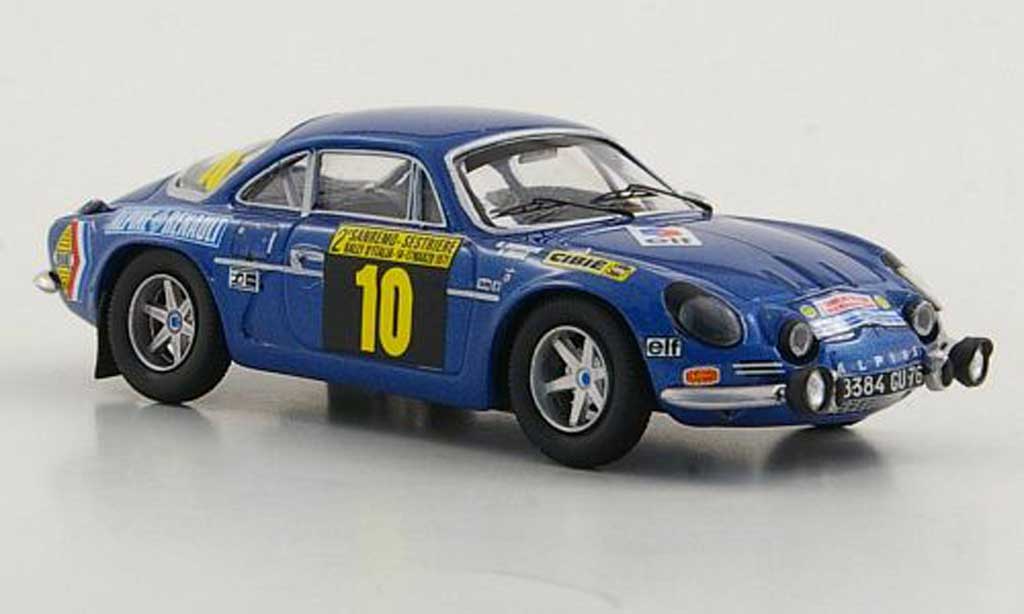 Alpine A110 1/43 Trofeu 1600S No.10 B.Darniche / A.Mahe Rally San Remo 1971 diecast model cars