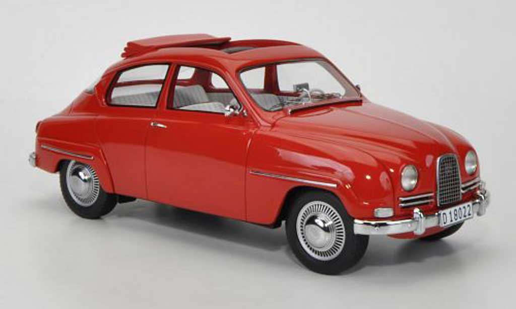 Saab 96 1/18 Neo red geoffnetes Schiebedach 13 diecast model cars