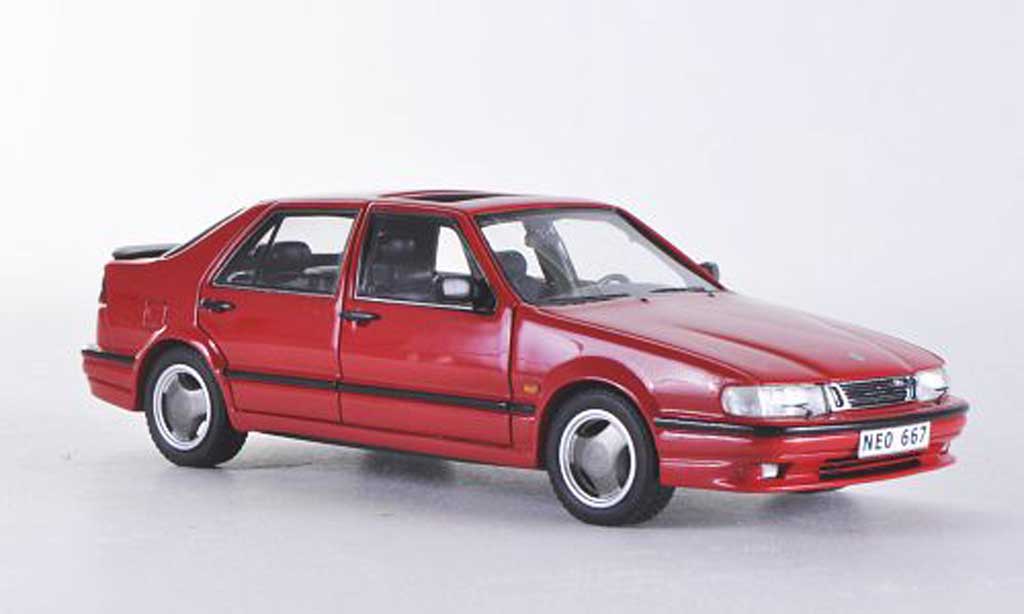Saab 9000 CS 1/43 Neo CS Aero red 1995 diecast model cars