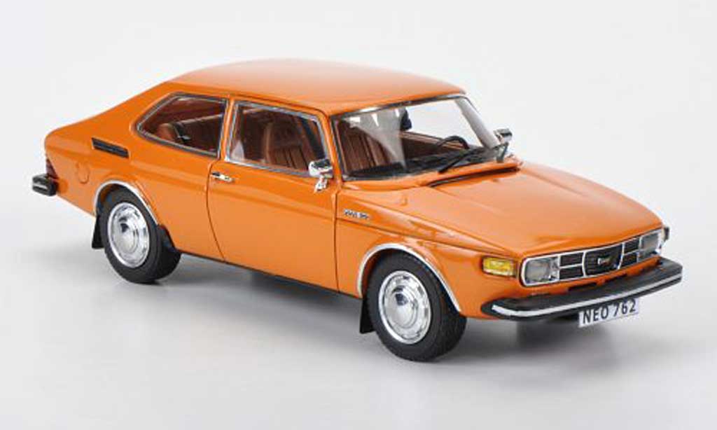Saab 99 1/43 Neo GL orange 1975 diecast model cars