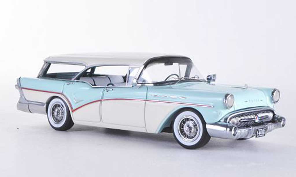 Buick Century 1/43 Neo Caballero Estate white/blue 1957 diecast model cars