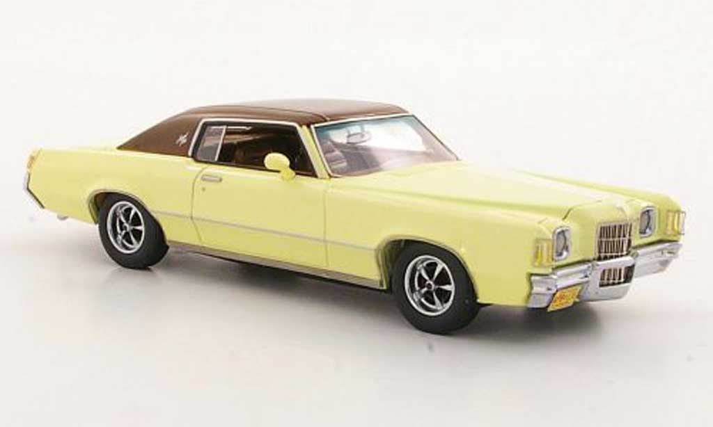 Pontiac Grand Prix 1/43 Neo Hardtop Coupe yellow/brown 1972 diecast model cars