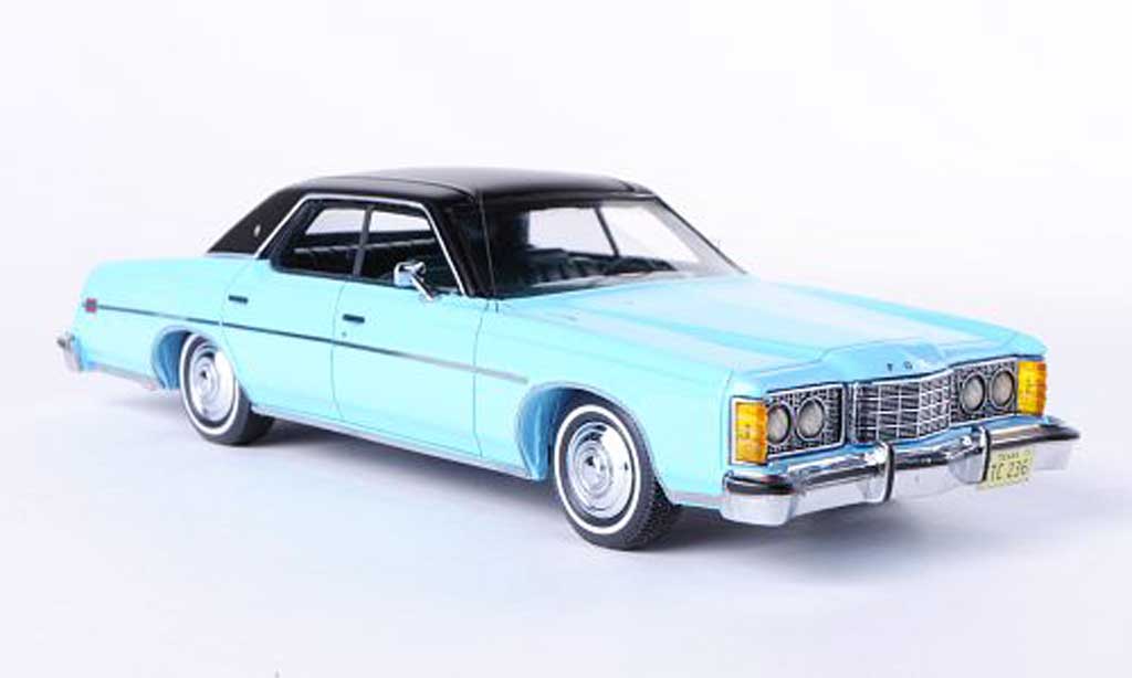 Ford LTD 1973 1/43 Neo 1973 blue/matt black diecast model cars