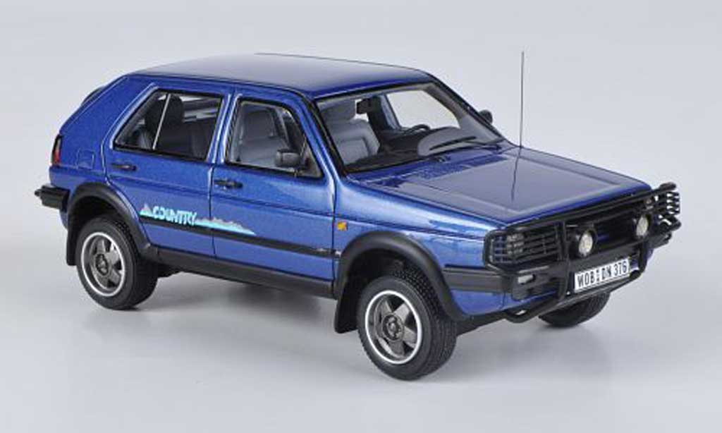 Volkswagen Golf 2 Country 1/43 Neo 2 Country blue 1990 diecast model cars
