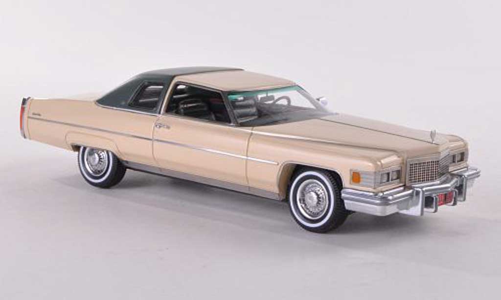 Cadillac Deville 1976 1/43 Neo 1976 beige/mattgreygrun diecast model cars