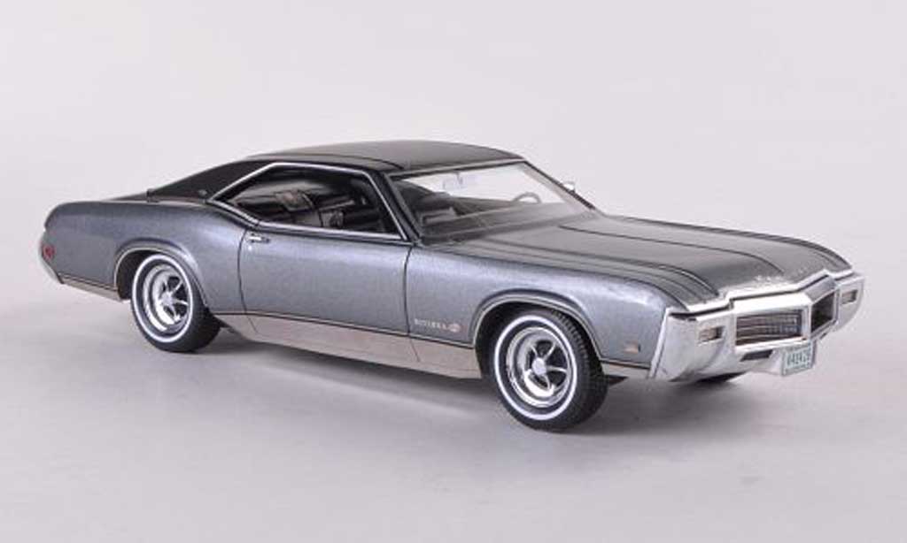 Buick Riviera 1969 1/43 Neo 1969 GS grey/matt black diecast model cars