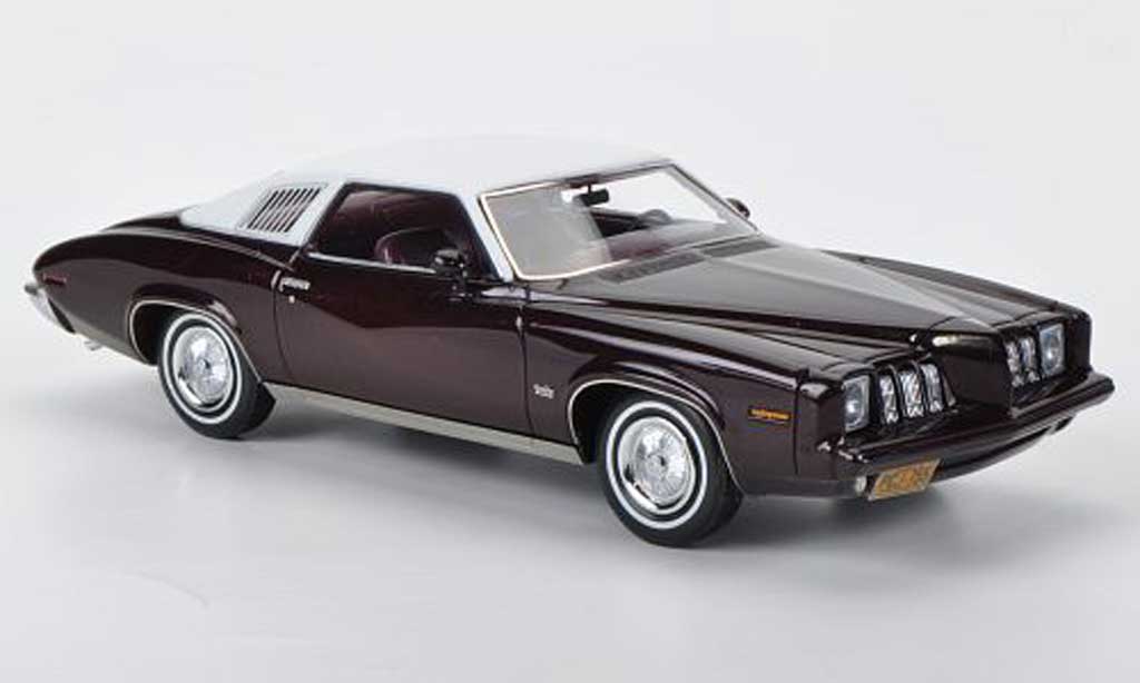 Pontiac Grand Am 1/43 Neo 2-portes Coupe red/mattwhite 1973 diecast model cars