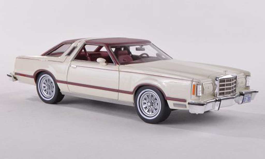 Ford Thunderbird 1979 1/43 Neo 1979 white/black-red diecast model cars