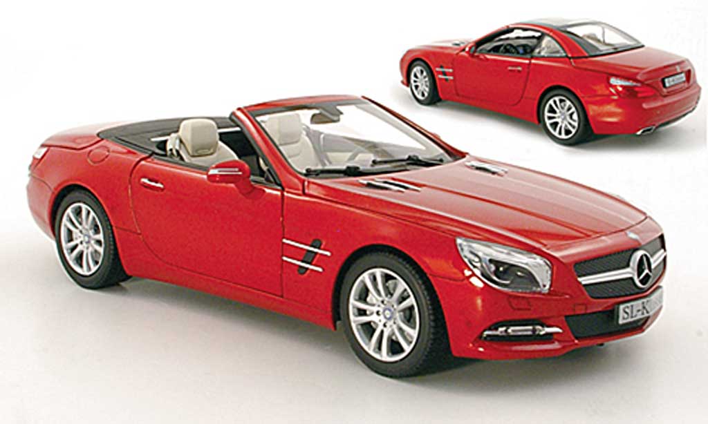 Mercedes Classe SL 1/18 Norev (R231) red 2012 diecast model cars