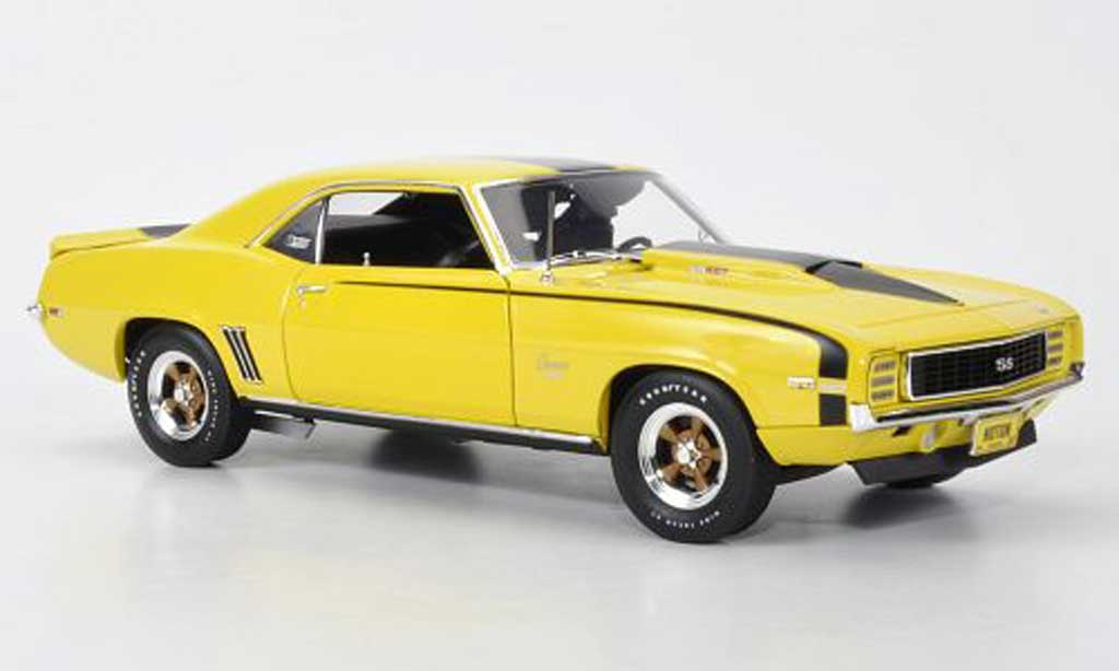 Chevrolet Camaro SS 1/18 Highway 61 SS 1969 427 Baldwin Motion yellow/black diecast model cars