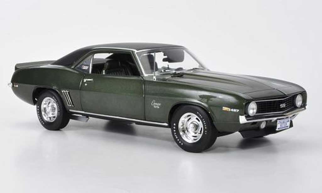 Chevrolet Camaro SS 1/18 Highway 61 SS 1969 Baldwin Motion grun/matt black diecast model cars