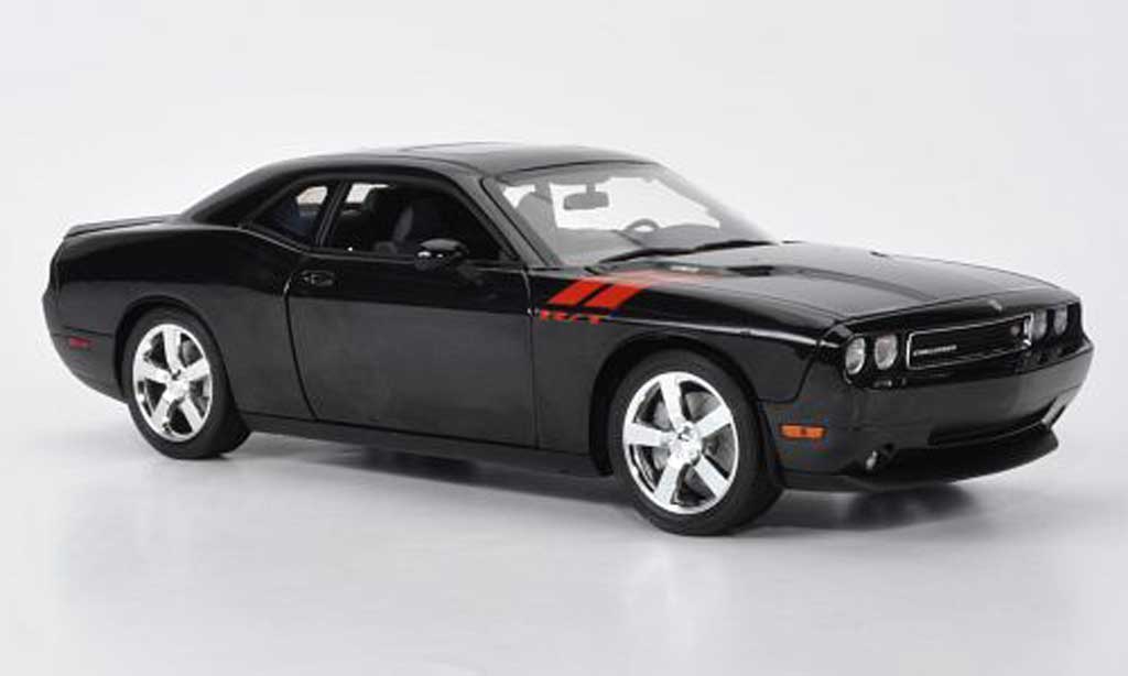 Dodge Challenger 2010 1/18 Highway 61 2010 R/T black mit reder Dekoration diecast model cars
