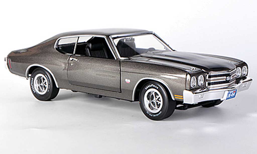 Chevrolet Chevelle 1970 1/18 Ertl 1970 SS454 grey/black diecast model cars