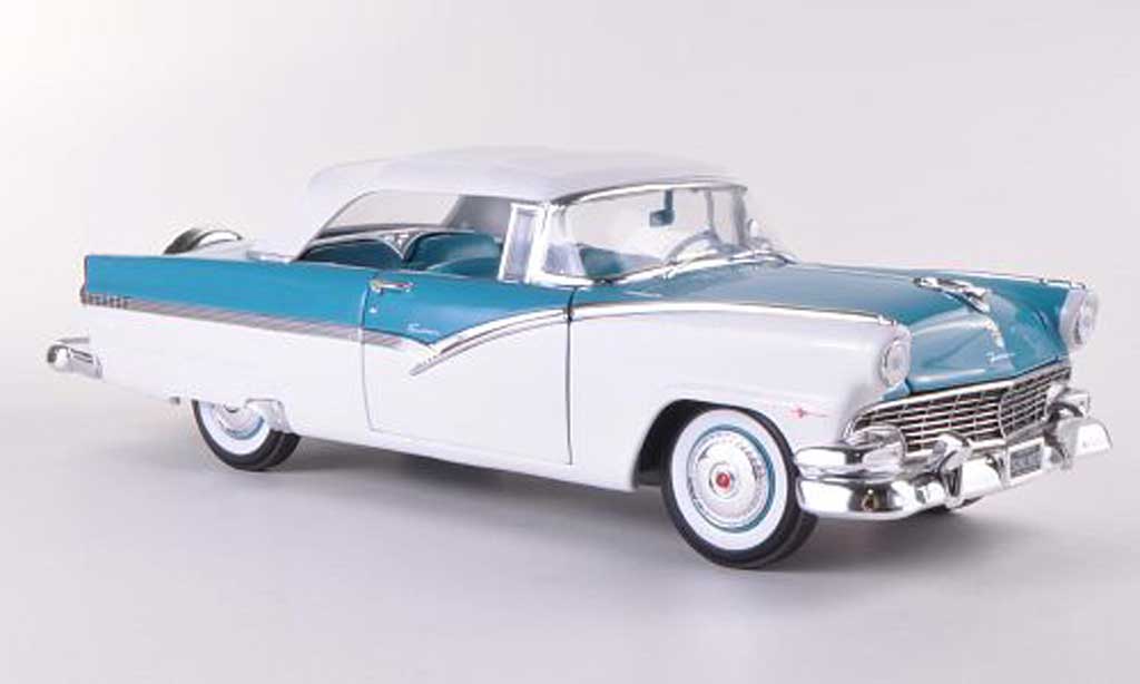Ford Fairlane 1956 1/18 Ertl 1956 Sunliner blue/white diecast model cars