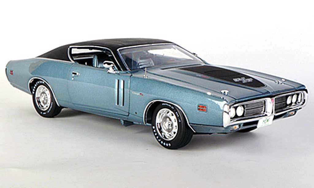 Dodge Charger 1971 1/18 Ertl 1971 R/T 426 bluegrey/mattblack diecast model cars