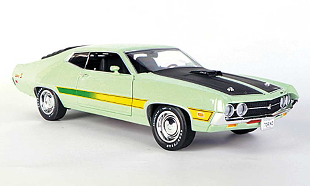 Ford Gran Torino 1/18 Ertl Cobra grun/mattblack 1971 diecast model cars