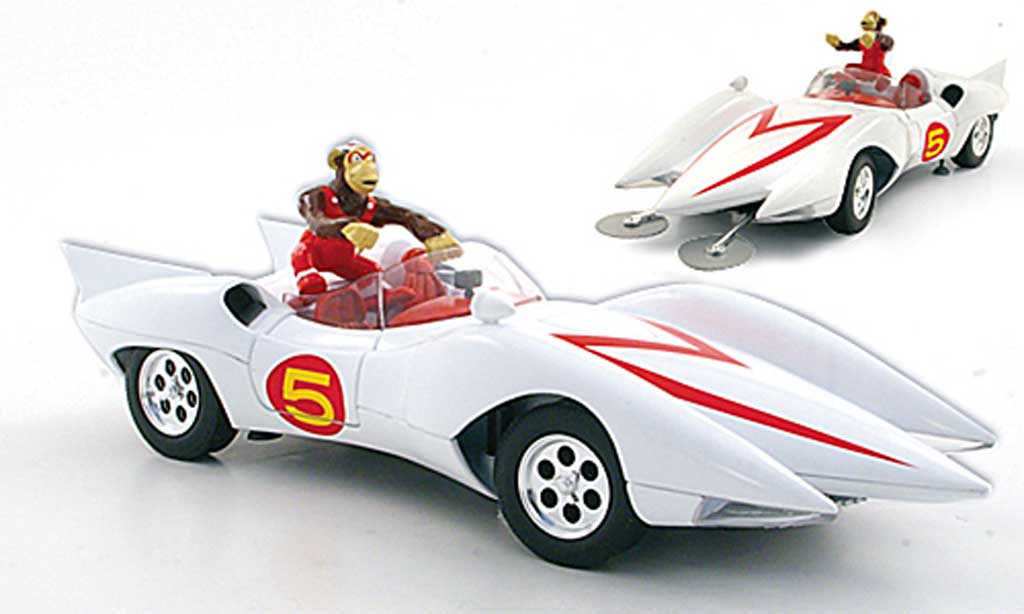 Mach 5 Speed Racer 1/18 Ertl white diecast model cars