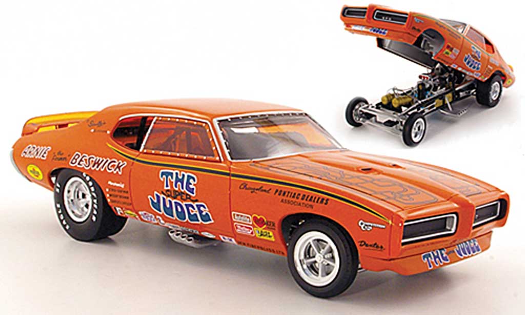 Pontiac GTO 1/18 Ertl Super Judge Arnie ''the Farmer'' BeswickFunny Car 1969 diecast model cars