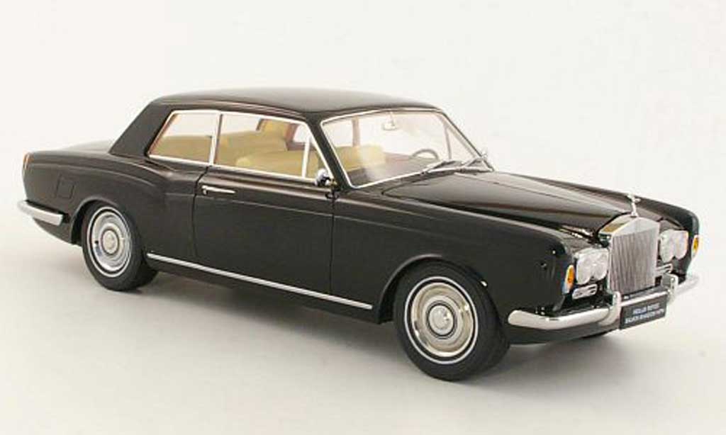 Rolls Royce Silver Shadow 1/18 Paragon Mulliner Park Ward Two-Door Coupe black LHD 1968 diecast model cars