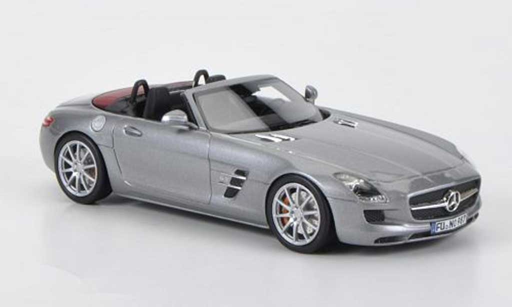 Mercedes SLS 1/43 Schuco AMG Roadster (A197) grey 2012 diecast model cars