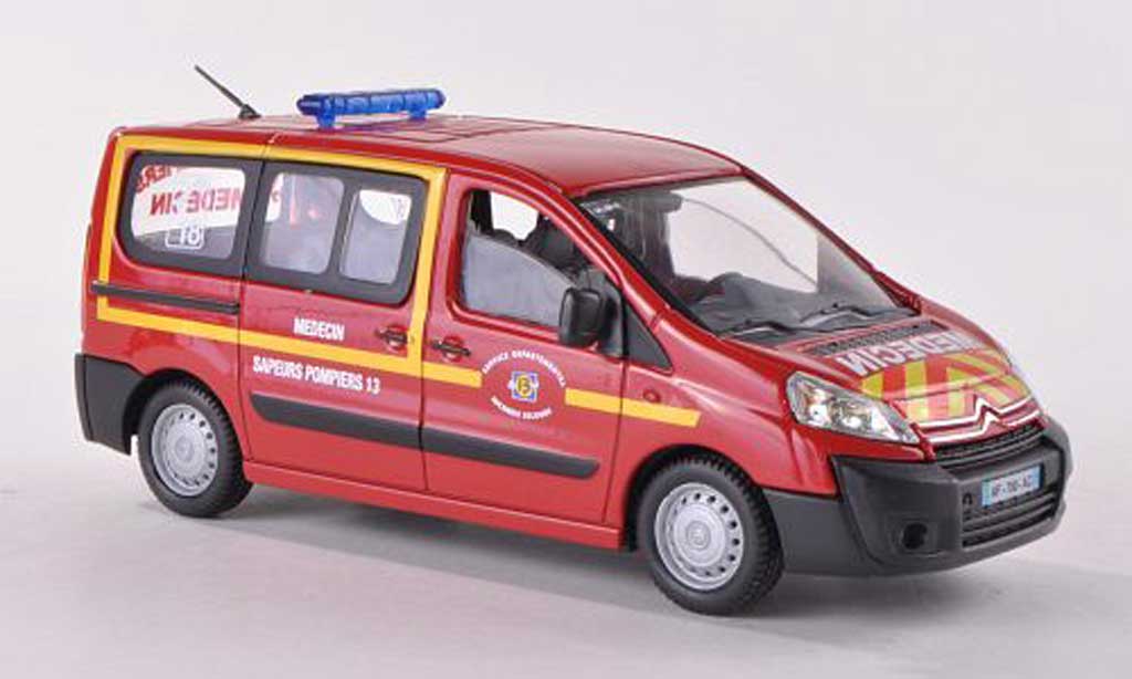 Citroen Jumpy 1/43 Solido Medecin Sapeurs Fire brigade Fire brigadeambulanz (F) 2012 diecast model cars