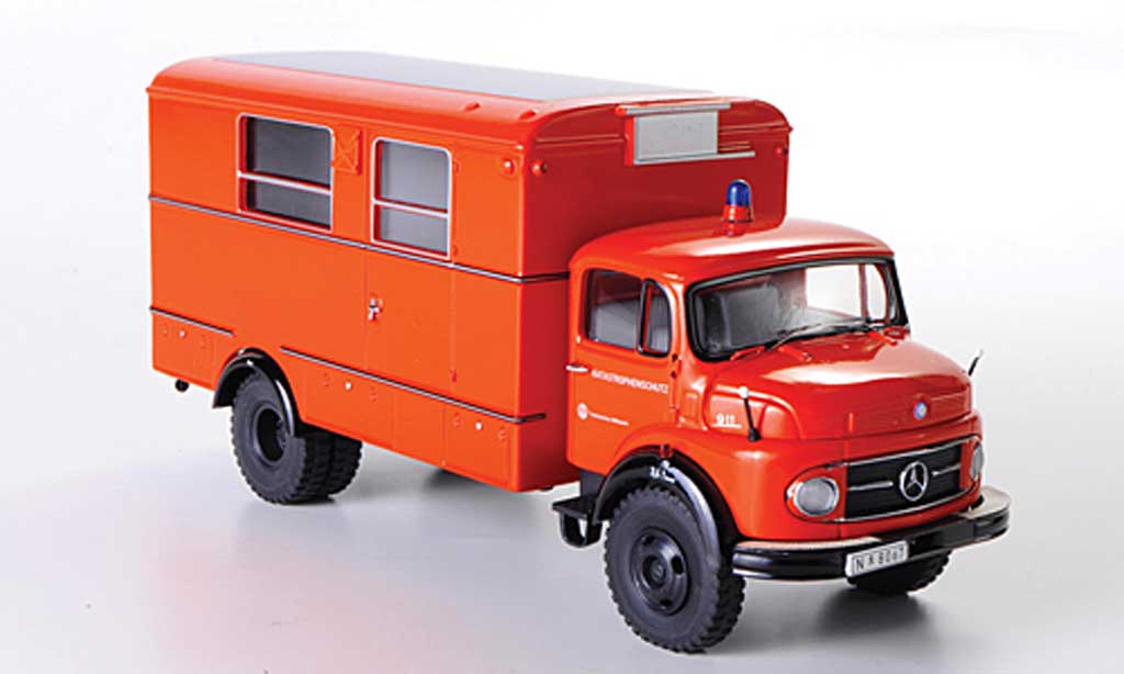 Mercedes LP 911 1/43 Premium ClassiXXs Fenster-Koffer Katastrophenschutz orange diecast model cars