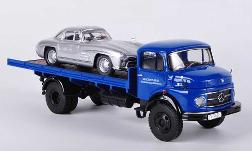 Mercedes LP 911 1/43 Premium ClassiXXs Flachpritsche + MB 300SL MB-Niederlassung diecast model cars