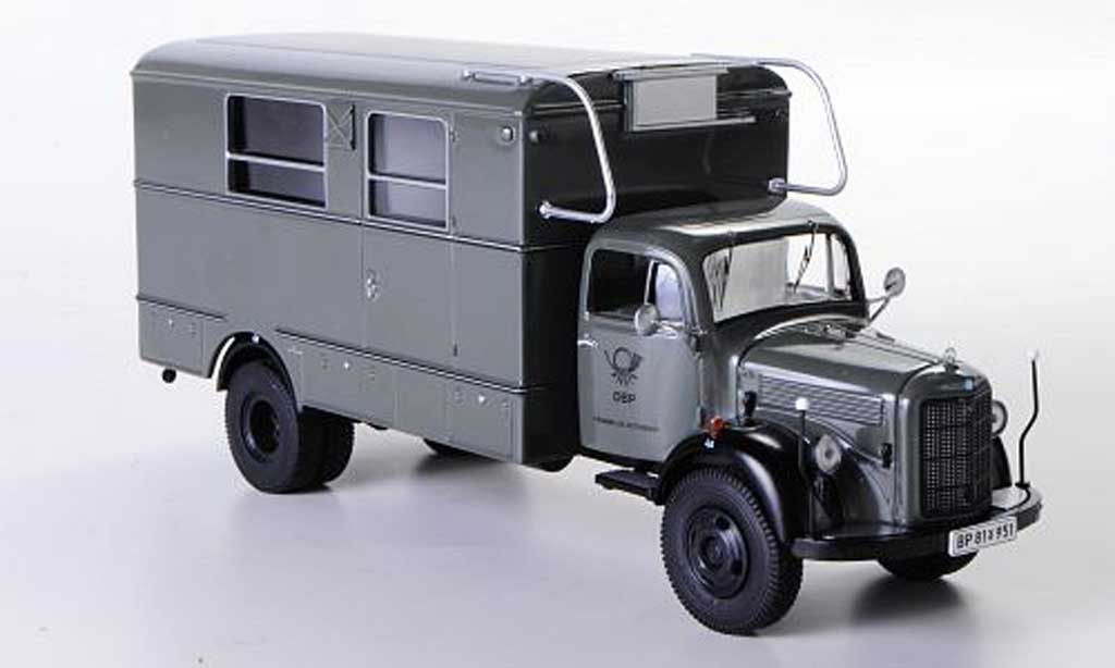 Mercedes L3500 1/43 Premium ClassiXXs Fenster-Koffer Fernmeldenotdienst grey diecast model cars