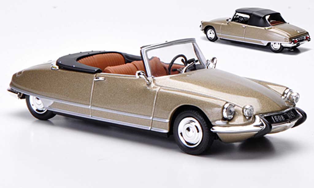 Citroen DS 21 1/43 Norev 21 Convertible greybeige 1966 diecast model cars