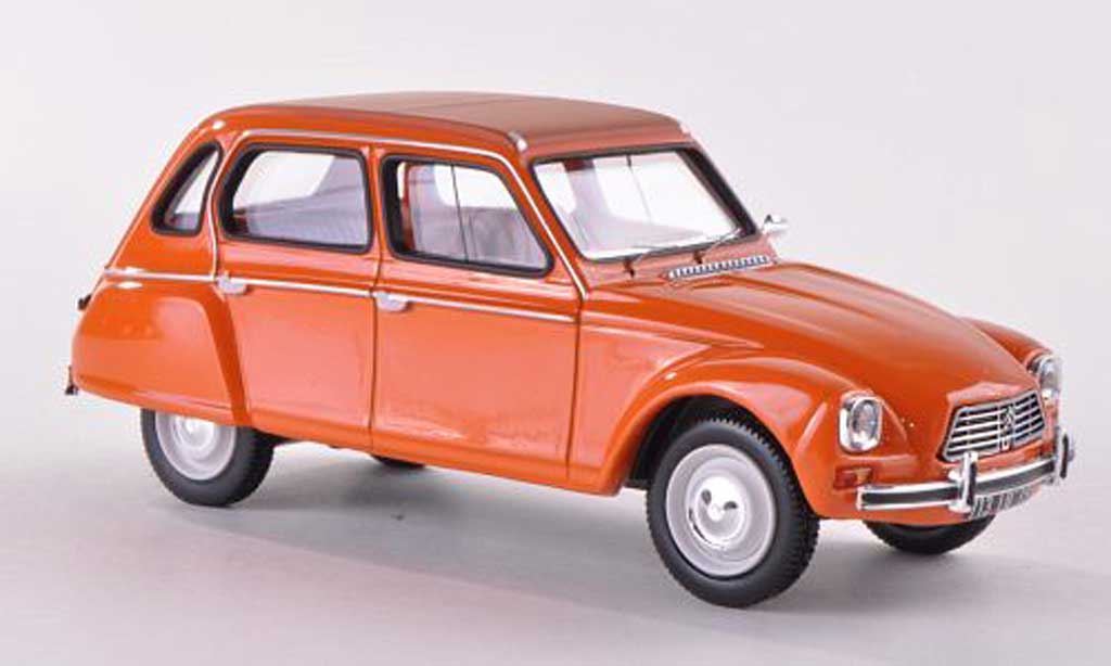 Citroen Dyane 1/43 Norev orange 1974 diecast model cars