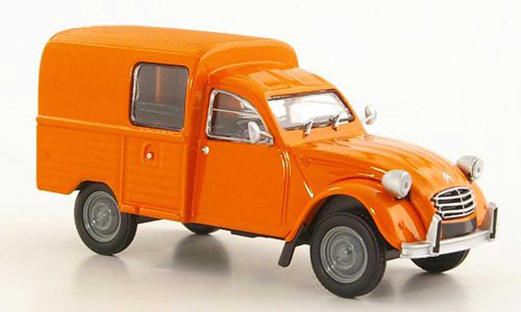 Citroen 2CV 1/43 Eligor AKS400 orange 1974 diecast model cars