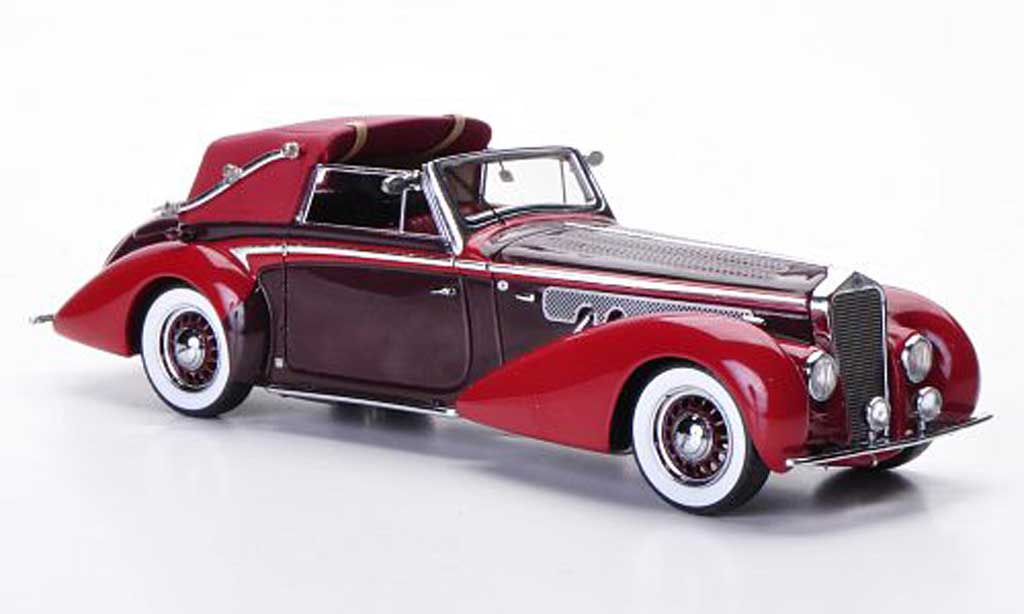 Delage D8-120 1/43 Minichamps Convertible red/red 1939 diecast model cars