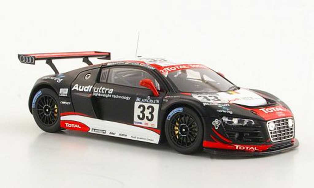 Audi R8 LMS 1/43 Spark LMS No.33 Belgian Club Ekstrom / Franchi / Scheider 24h Spa 2011 diecast model cars