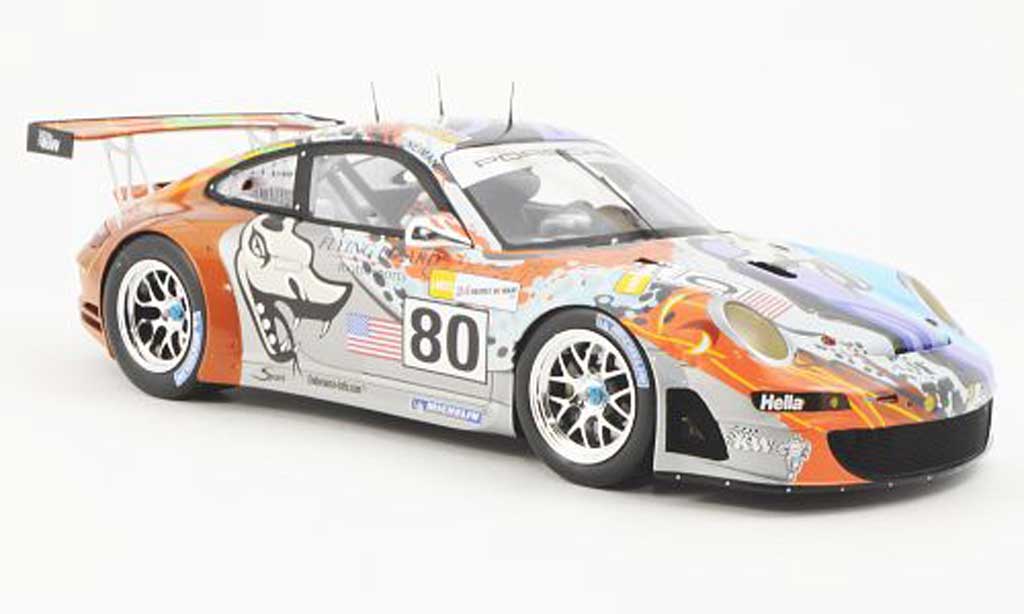 Porsche 997 GT3 RSR 1/18 Spark GT3 RSR 2007 No.80 Team Flying Lizard Motorsport 24h Le Mans S.Neiman/J.Van Overbeek/J.Bergmeister Hauben diecast model cars