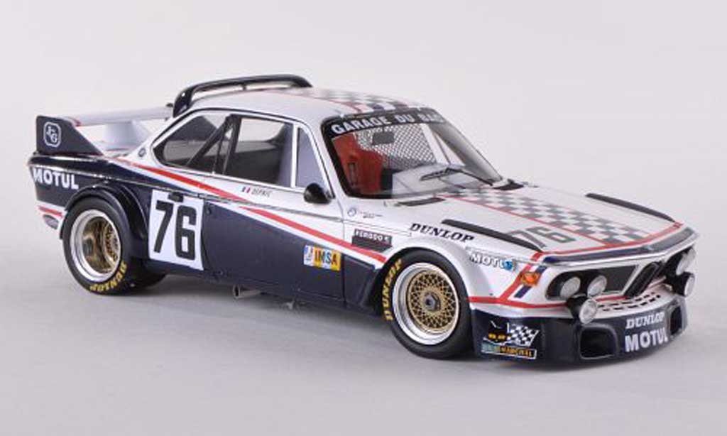 Bmw 3.0 CSL 1/43 Spark CSL No.76 garage du Bac 24h Le Mans 1977 DEPNIC/J.Coulon diecast model cars