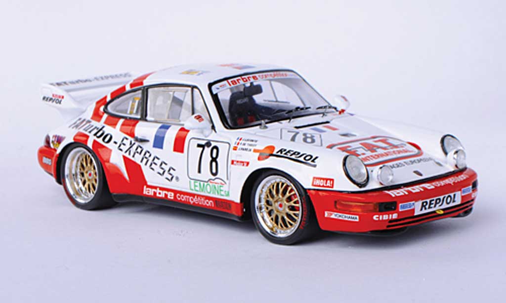 Porsche 993 1/43 Spark 964 Carrera R No.78 F.A.T. J.Leconte / P.de Thoisy / J.Pareja 24h Le Mans 1 diecast model cars