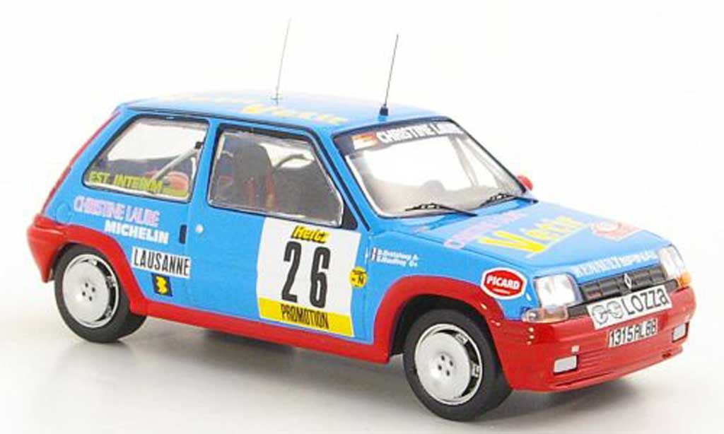 Renault 5 1/43 IXO GT Turbo No.26 E.Mauffrey / D.Grataloup Rally Monte Carlo 1988 diecast model cars