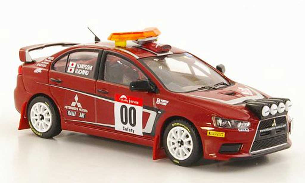 Mitsubishi Lancer Evolution X 1/43 IXO Evolution X No.00 H.Miyoshi / H.Ichino Safety Car Rally Japan 2007 diecast model cars