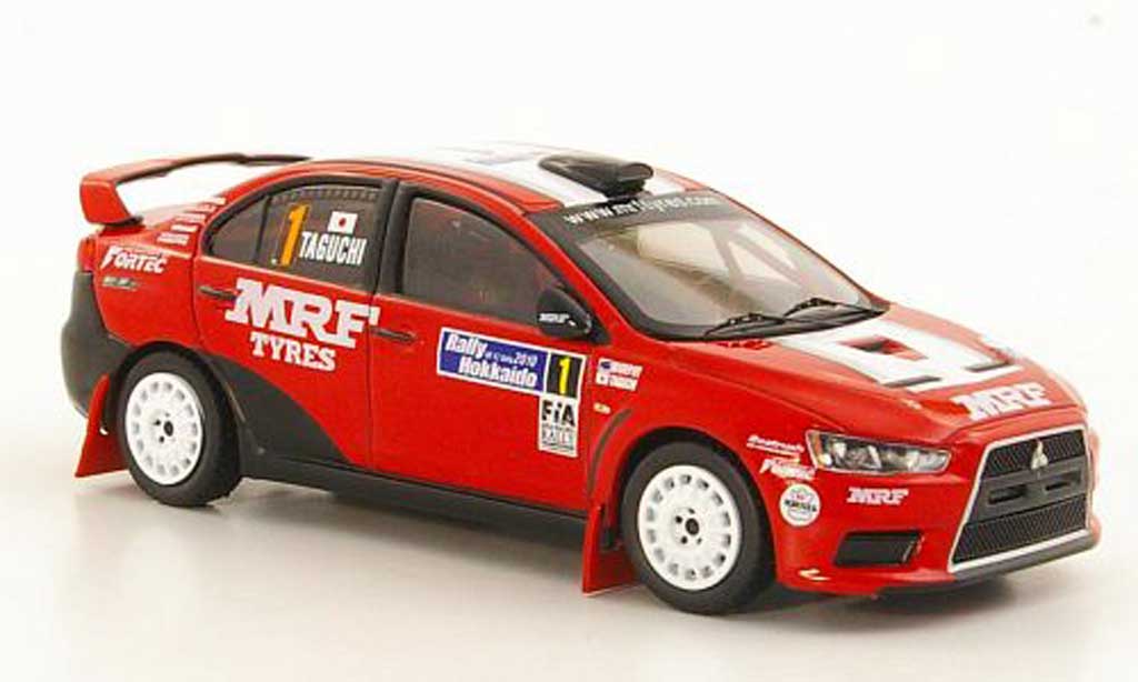Mitsubishi Lancer Evolution X 1/43 IXO Evolution X No.1 K.Taguchi / C.Murphy Rally Hokkaido 2010 diecast model cars