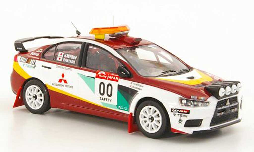 Mitsubishi Lancer Evolution X 1/43 IXO Evolution X No.00 H.Miyoshi / S.Hayashi Safety Car Rally Japan 2008 diecast model cars