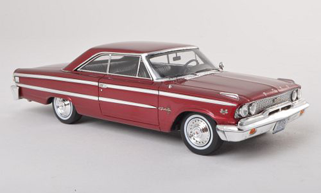 Ford Galaxy 1/43 Spark 500 black-red 1963 diecast model cars