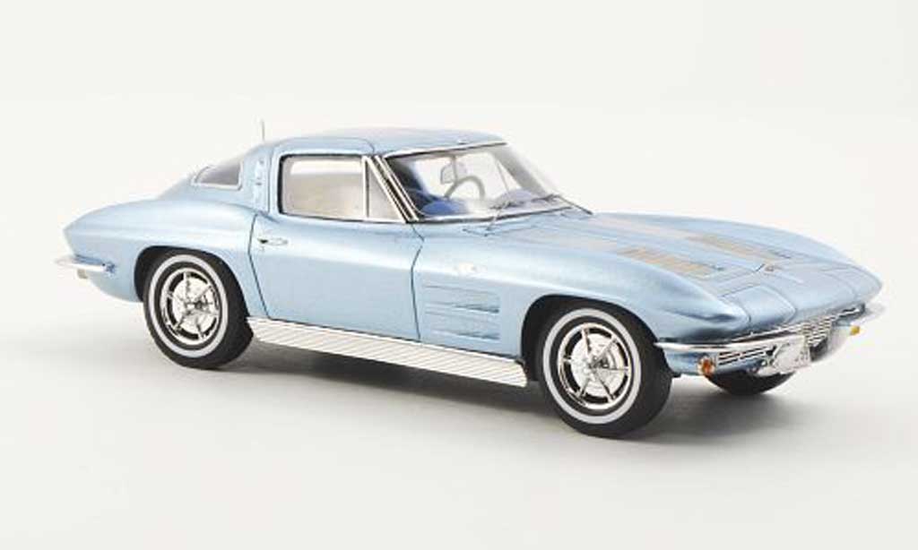 Chevrolet Corvette C2 1/43 Spark C2 Sting Ray Split Window Coupe blue 1963 diecast model cars