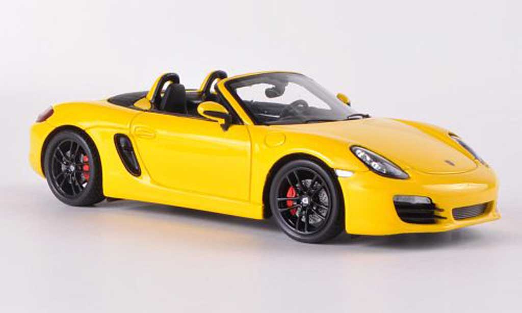 Porsche Boxster 1/43 Spark S (981) yellow 2012 diecast model cars
