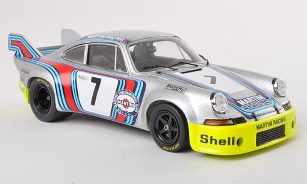 Porsche 911 RSR 1/43 Spark RSR 2.8 Long Tail No.7 Martini Racing Zeltweg 1973 G.van Lennep/H.Muller diecast model cars