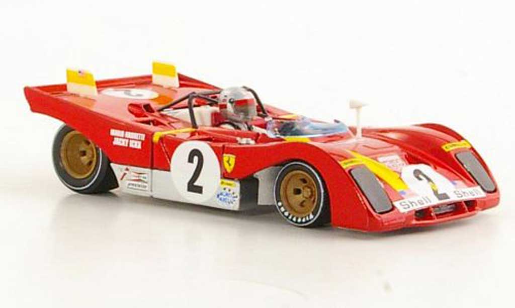 Ferrari 312 PB 1/43 Brumm PB No.2 J.Ickx / M.Andretti 6h Daytona 1972 diecast model cars