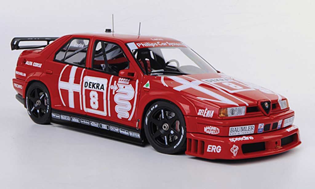 Alfa Romeo 155 1/18 Autoart V6 TI No.8 Alfa Corse N.Larini DTM Zolder 1993 diecast model cars