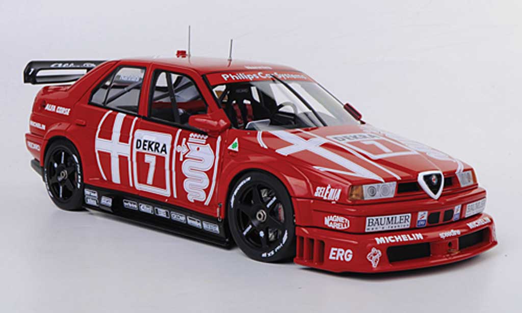 Alfa Romeo 155 1/18 Autoart V6 TI No.7 Alfa Corse A.Nannini DTM Hockenheim 1993 diecast model cars