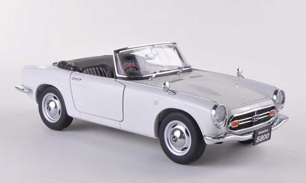 Honda S800 1/18 Autoart Roadster white 1966 diecast model cars