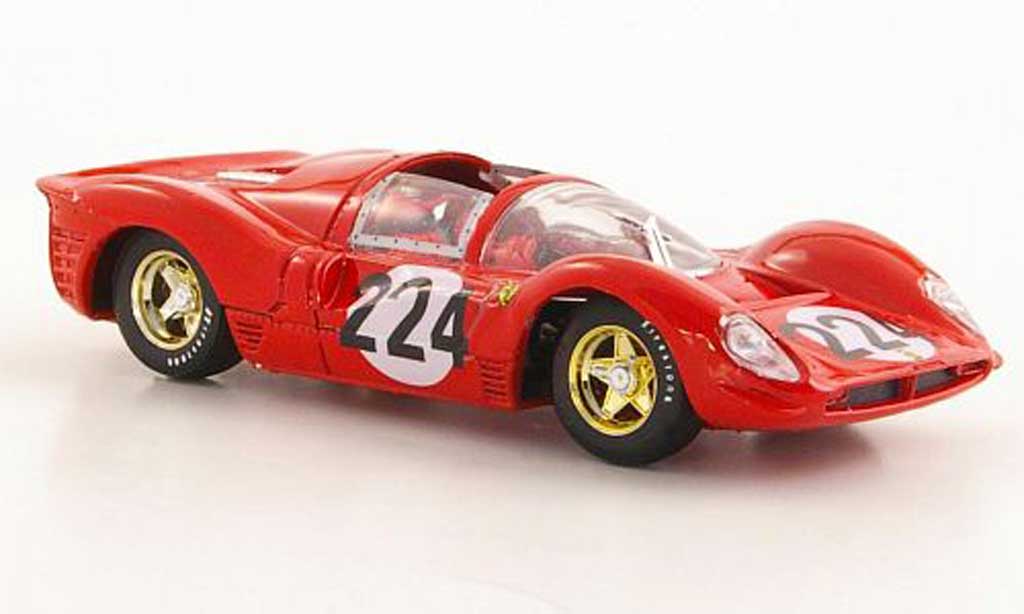 Ferrari 330 P4 1/43 Brumm P4 No.224 Vaccarella / Scarfiotti Targa Florio 1967 diecast model cars